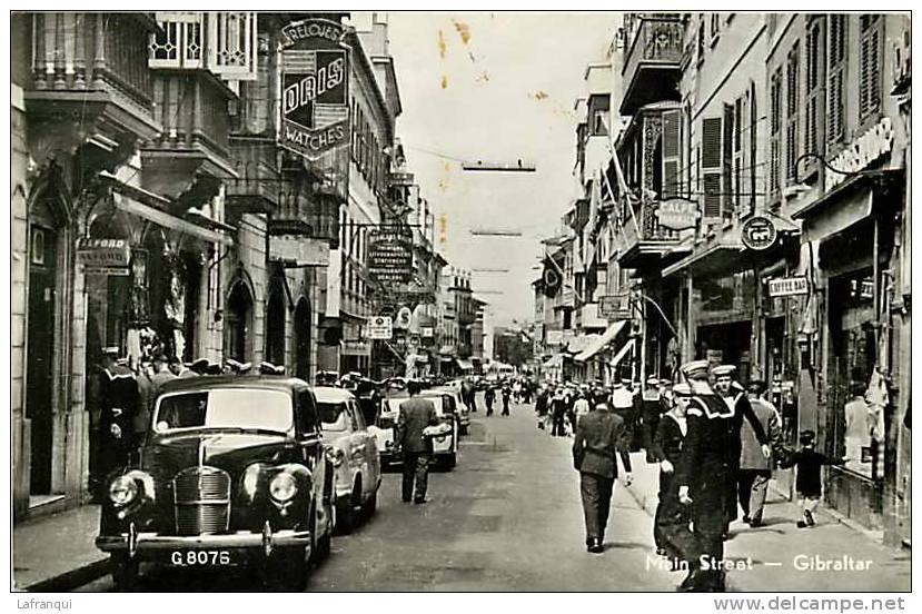 -ref A116- Gibraltar -main Street -  Voitures Automobile -cars -car - Postcard In Good Condition - - Gibilterra