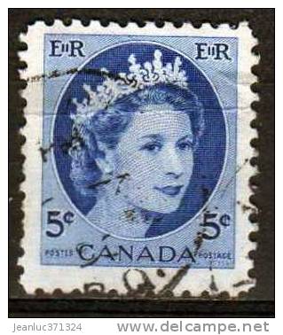 N° 271 O Y&T 1954 Elizabeth II - Oblitérés