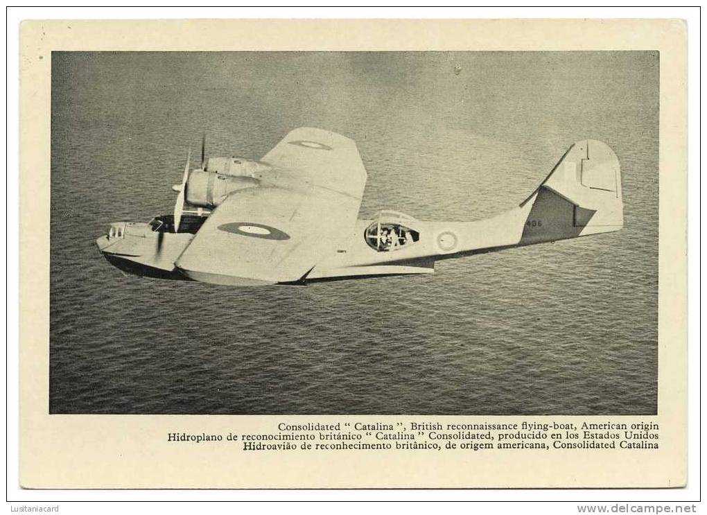 Consolidated "CATALINA" British Reconnaissance Flying-Boat Carte Postale - Weltkrieg 1939-45