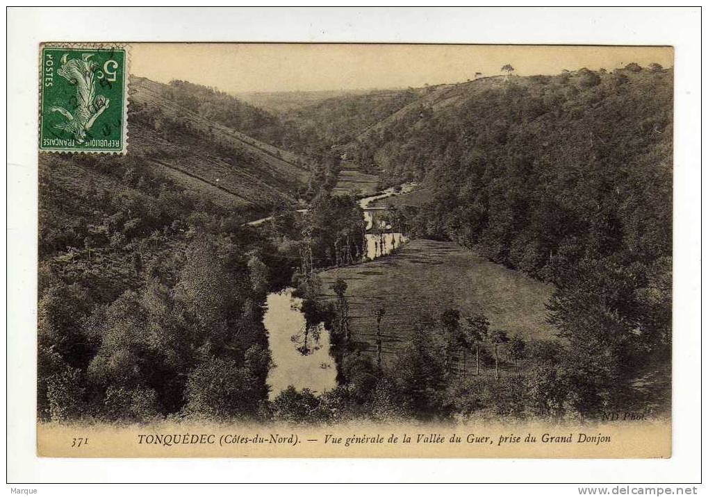 Cpa N° 371 TONQUEDEC Vue Générale De La Vallée Du Guer Prise Du Grand Donjon - Tonquédec
