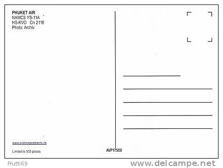 AIRPLANE - AK 60797 PHUKET AIR - NAMCS YS-11A - 1946-....: Moderne