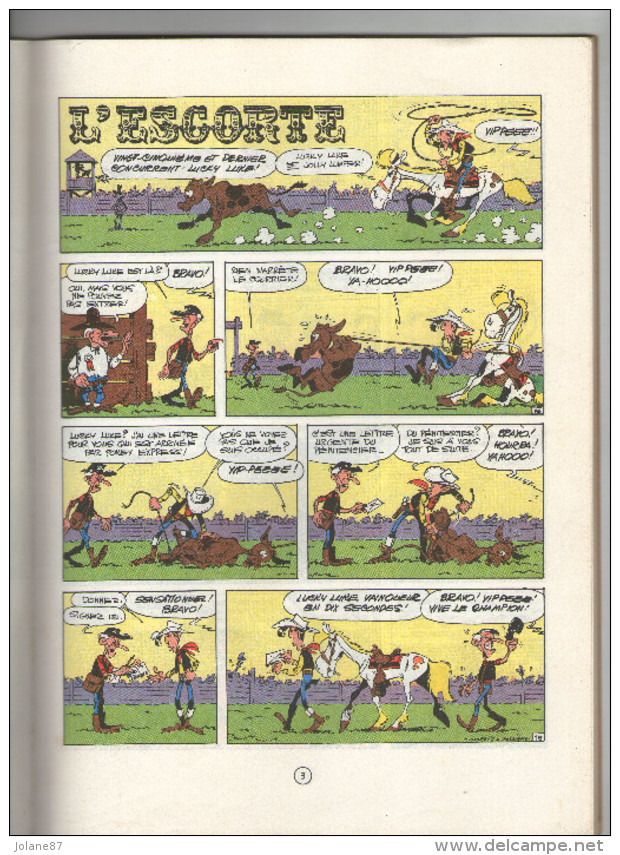 LUCKY LUKE      N° 28           L´ESCORTE         MORRIS & GOSCINNY - Lucky Luke