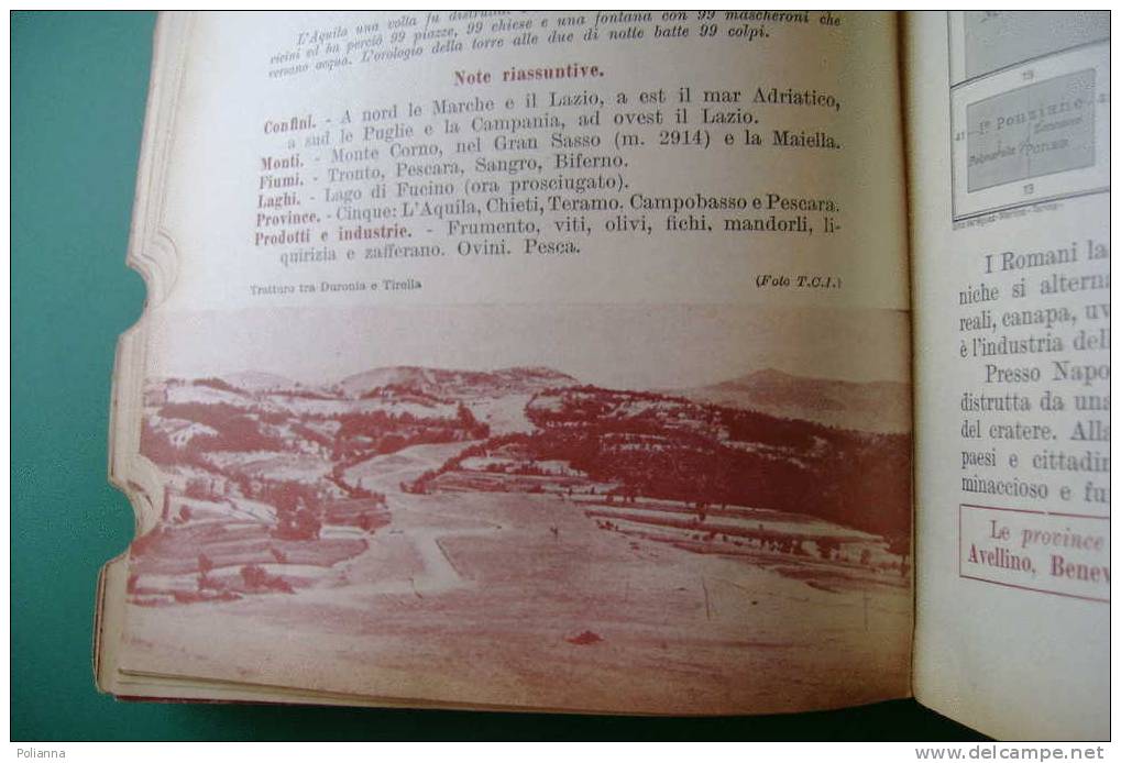 PDQ/22  SUSSIDIARIO ARCOBALENO Ed.Gambino 1952/ill.Sacchi/Amalfi/Galleria Del Frejus/Tratturo Tra Duronia E Tirella - Old