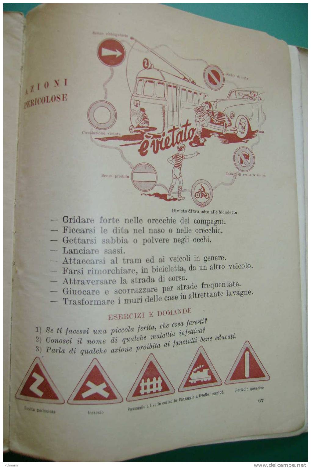 PDQ/22  SUSSIDIARIO ARCOBALENO Ed.Gambino 1952/ill.Sacchi/Amalfi/Galleria Del Frejus/Tratturo Tra Duronia E Tirella - Old