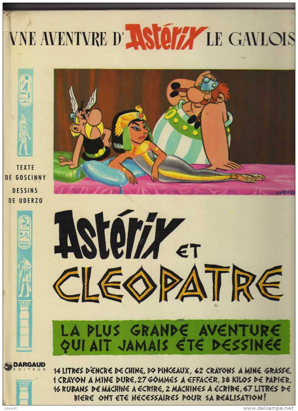 UDERZO  GOSCINNY      ASTERIX ET CLEOPATRE       1974 - Asterix