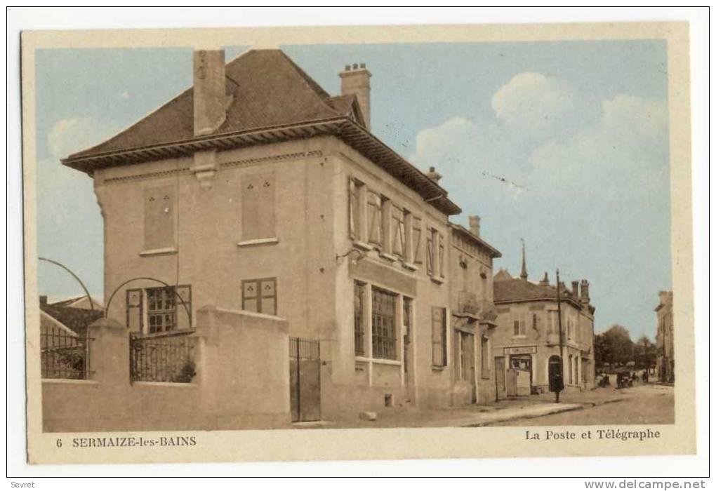 SERMAIZE Les BAINs. -  La Poste Et Télégraphe - Sermaize-les-Bains