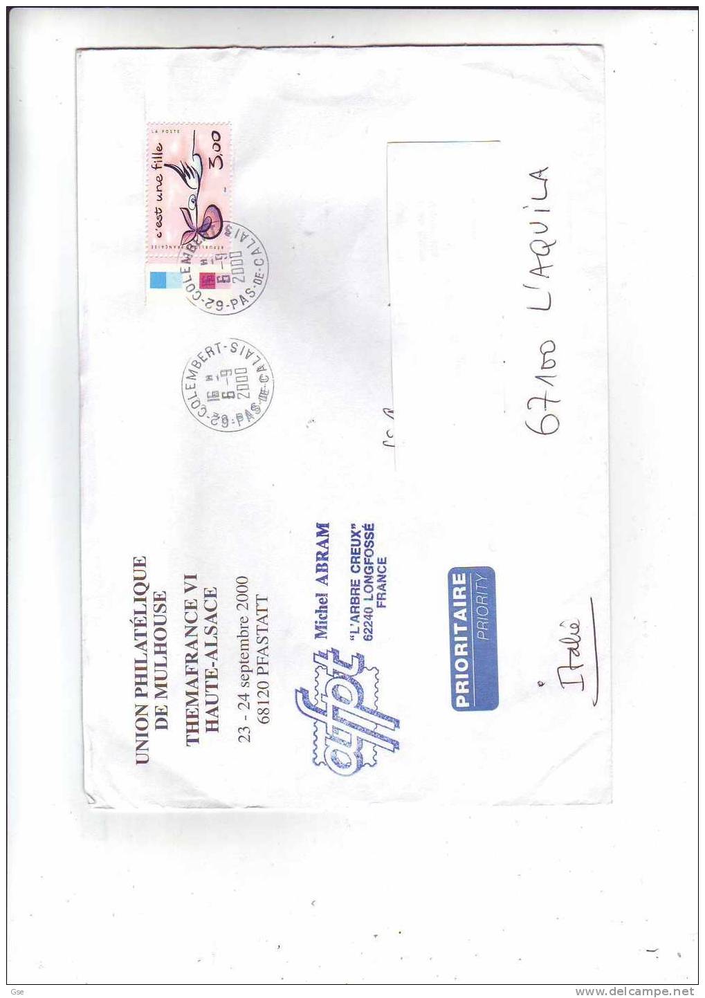 FRANCE 2000  - Enveloppe -Yvert  3270 - Cartas & Documentos