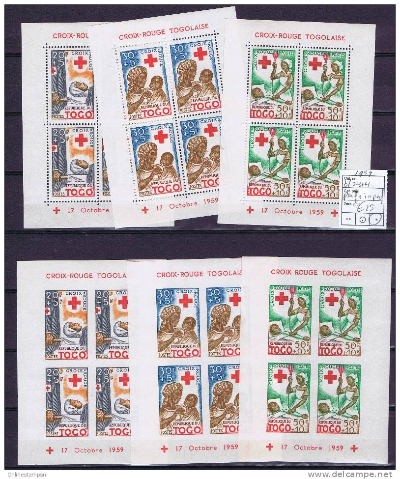 Togo Block 2 And 3 And 4 , Perforated As Well As  Non Perforated, MH - Togo (1960-...)