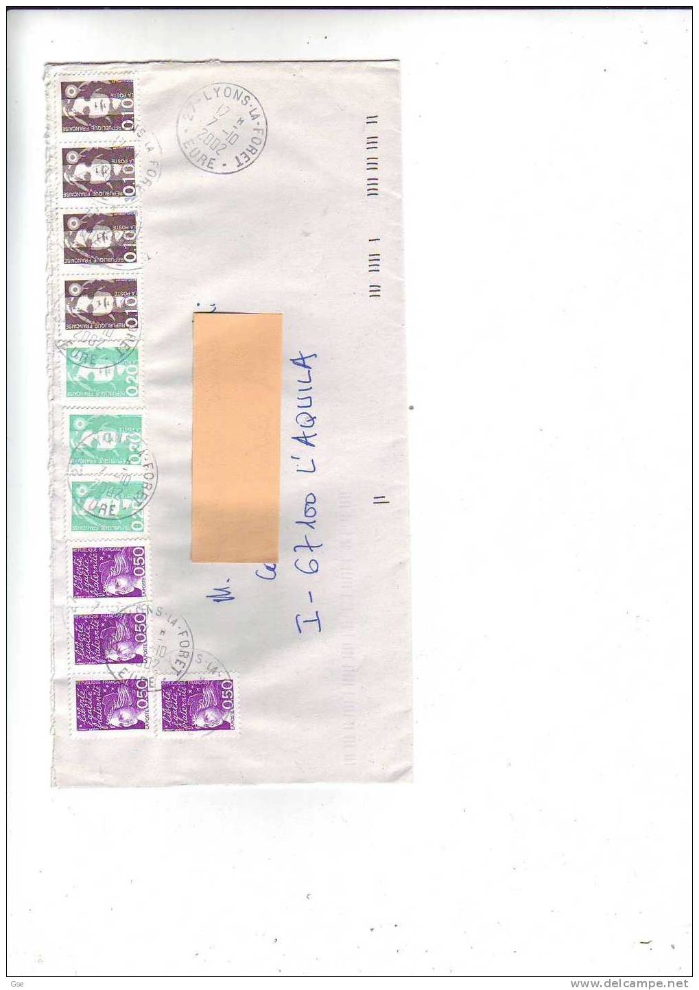 FRANCE 2002  - Enveloppe -Yvert  3088-2617-2618 - Cartas & Documentos