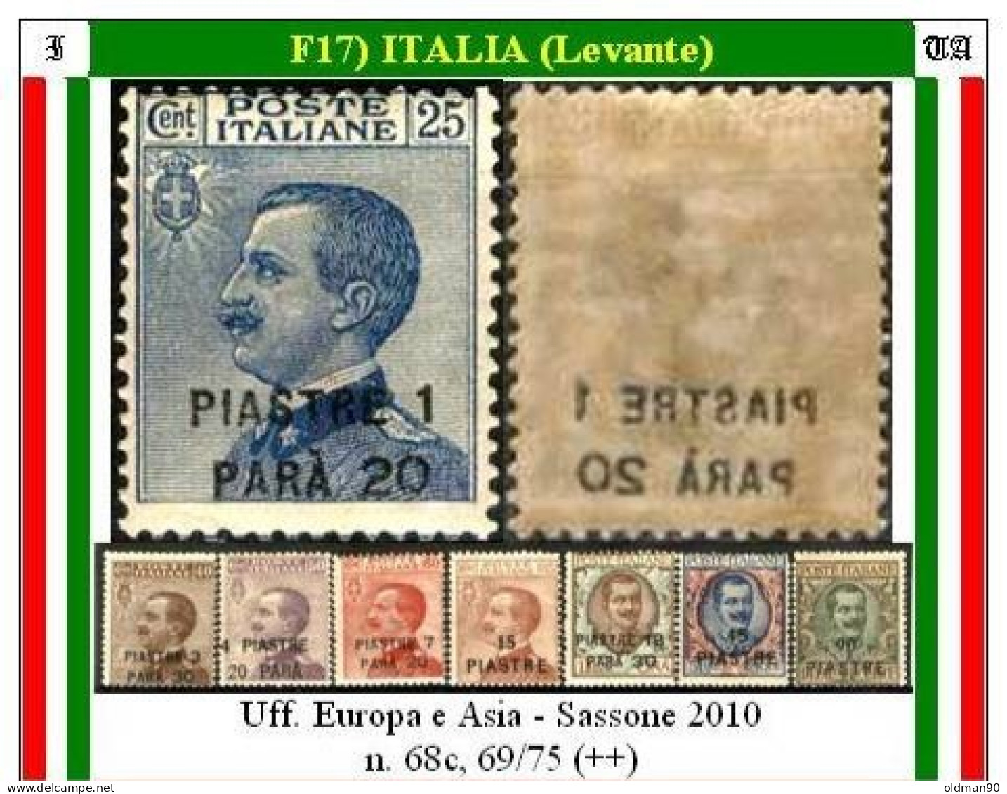 Ufficio Postale Italiano-F00017 - General Issues