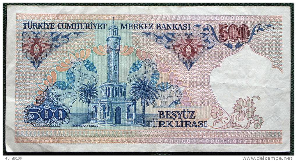Billet De TURQUIE De 500 Lirasi - Turchia
