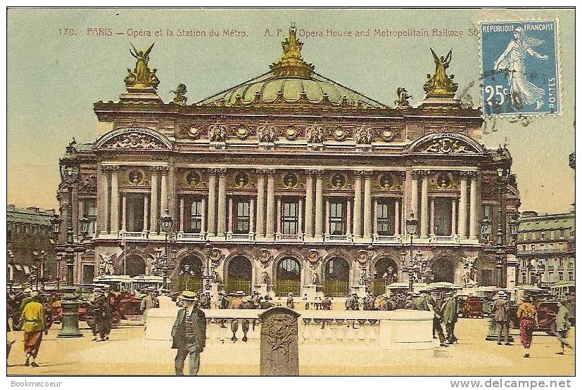 75  PARIS OPERA ET LA STATION DE METRO - Pariser Métro, Bahnhöfe