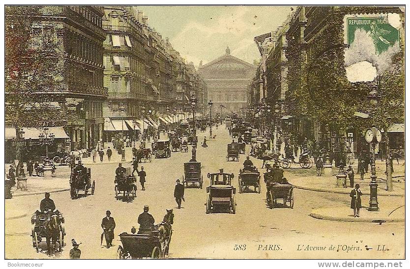 75    PARIS   L´ARC DE TRIOMPHE ET LES CHAMPS ELYSEES     -    L´AVENUE DE L´OPERA  LL.   (2 CARTES) - Champs-Elysées