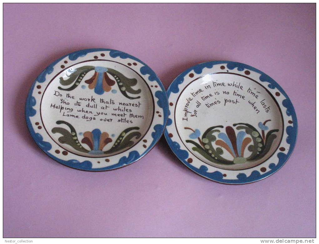 ALLER VALE Assiettes Plate Art Nouveau Devon Ancien - Unclassified