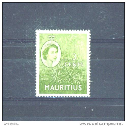 MAURITIUS - 1953  Elizabeth II  3c  MM - Mauritius (...-1967)