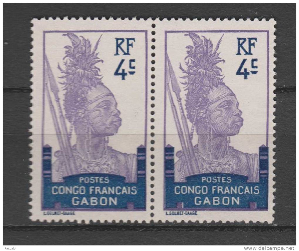 Yvert 35 (*) Neuf Sans Gomme En Paire - Unused Stamps
