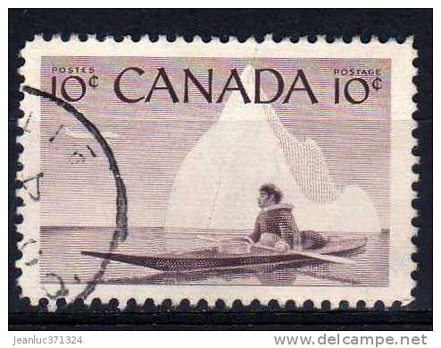 N° 278 O Y&T 1955-1956 Chasseur Esquimau En Kayak - Used Stamps