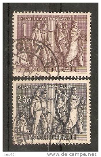 D - PORTUGAL AFINSA 739/740 - SÉRIE USADA - Used Stamps