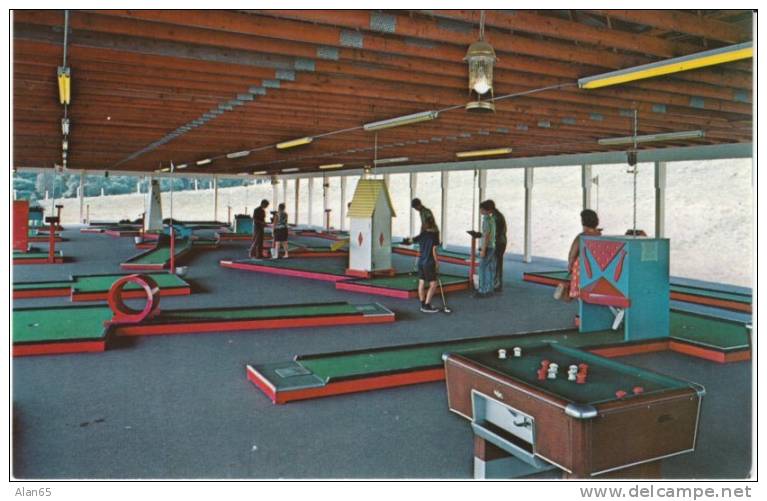 Miniature Golf Course, Bumper Pool Billiards, Lomma Enterprises Scranton PA Company Builds Golf Courses 1980s Postcard - Other & Unclassified