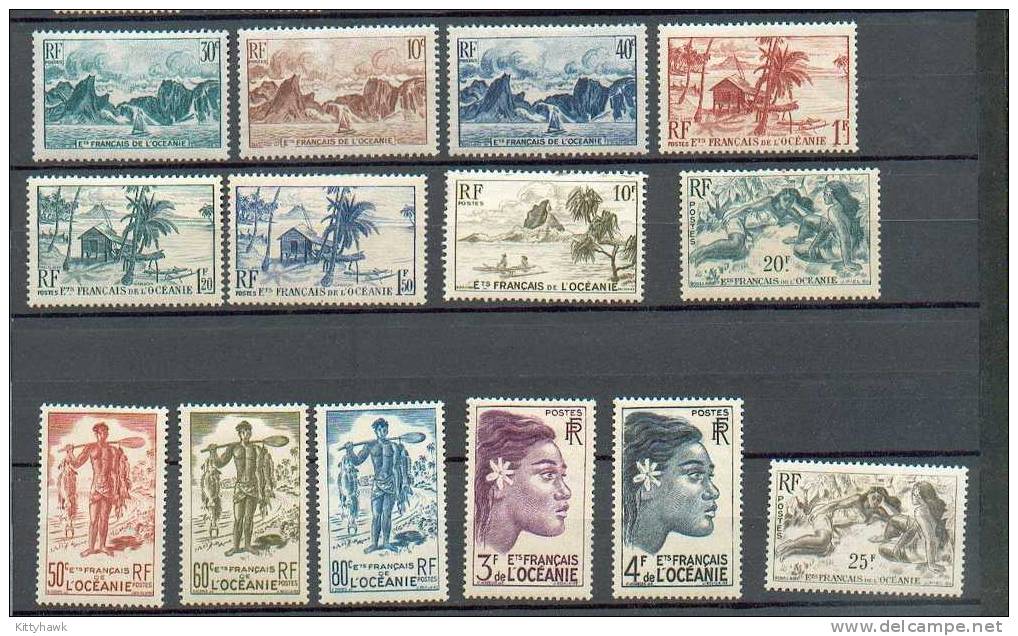 OCEA 274 - YT 182 à 190/ 193-194-197-199-200* - Unused Stamps