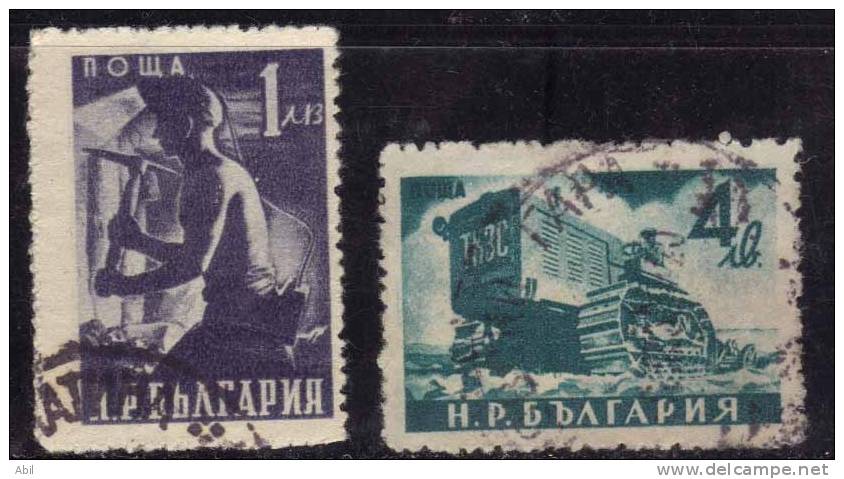 Bulgarie 1950 N°Y.T. ;  631 Et 635 Obl. - Used Stamps