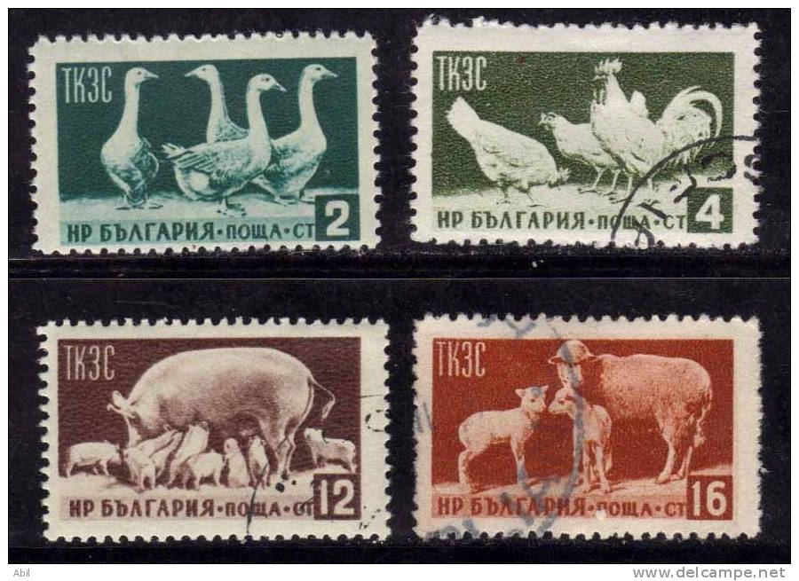 Bulgarie 1955 N°Y.T. ;  806 à 809 Obl. - Used Stamps