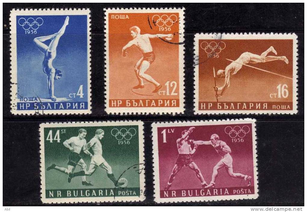 Bulgarie 1956 N°Y.T. ;  867 à 870 Et 872 Obl. - Used Stamps
