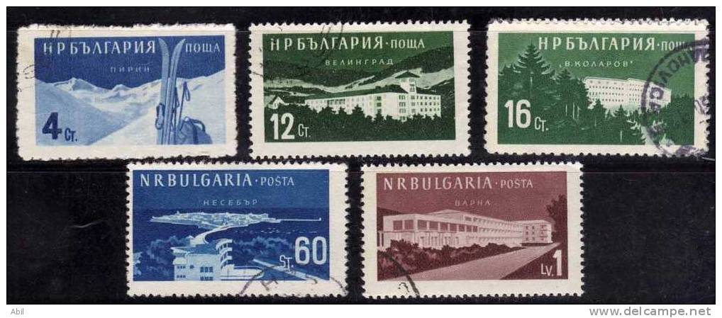 Bulgarie 1958 N°Y.T. ;  908A,908C,909,911 Et 912Aobl. - Used Stamps