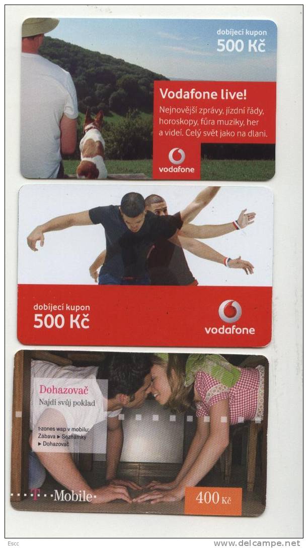 3 Used Phone Cards  From Czech Republic - Czech Republic