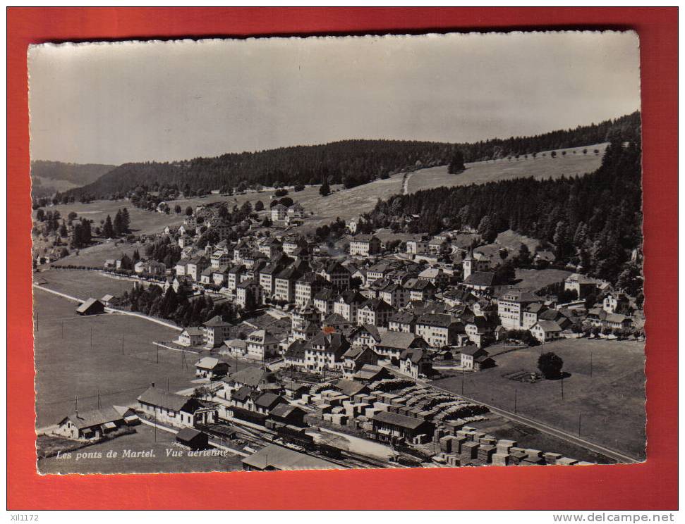 G1136 Les Ponts De Martel, Vue Aérienne.Non Circulé. Deriaz 9967,Grand Format - Ponts-de-Martel