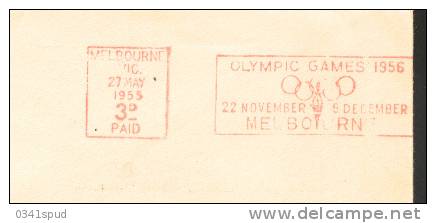 Jeux Olympiques 1956 Melbourne  Australia  Post Paid - Summer 1956: Melbourne