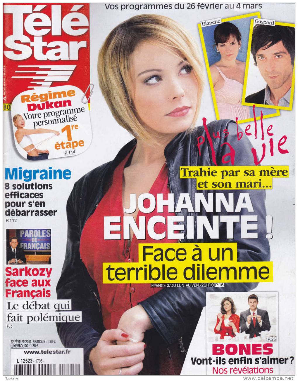 Télé Star 1795 Février 2011 Johanna Enceinte ! Plus Belle La Vie - Télévision