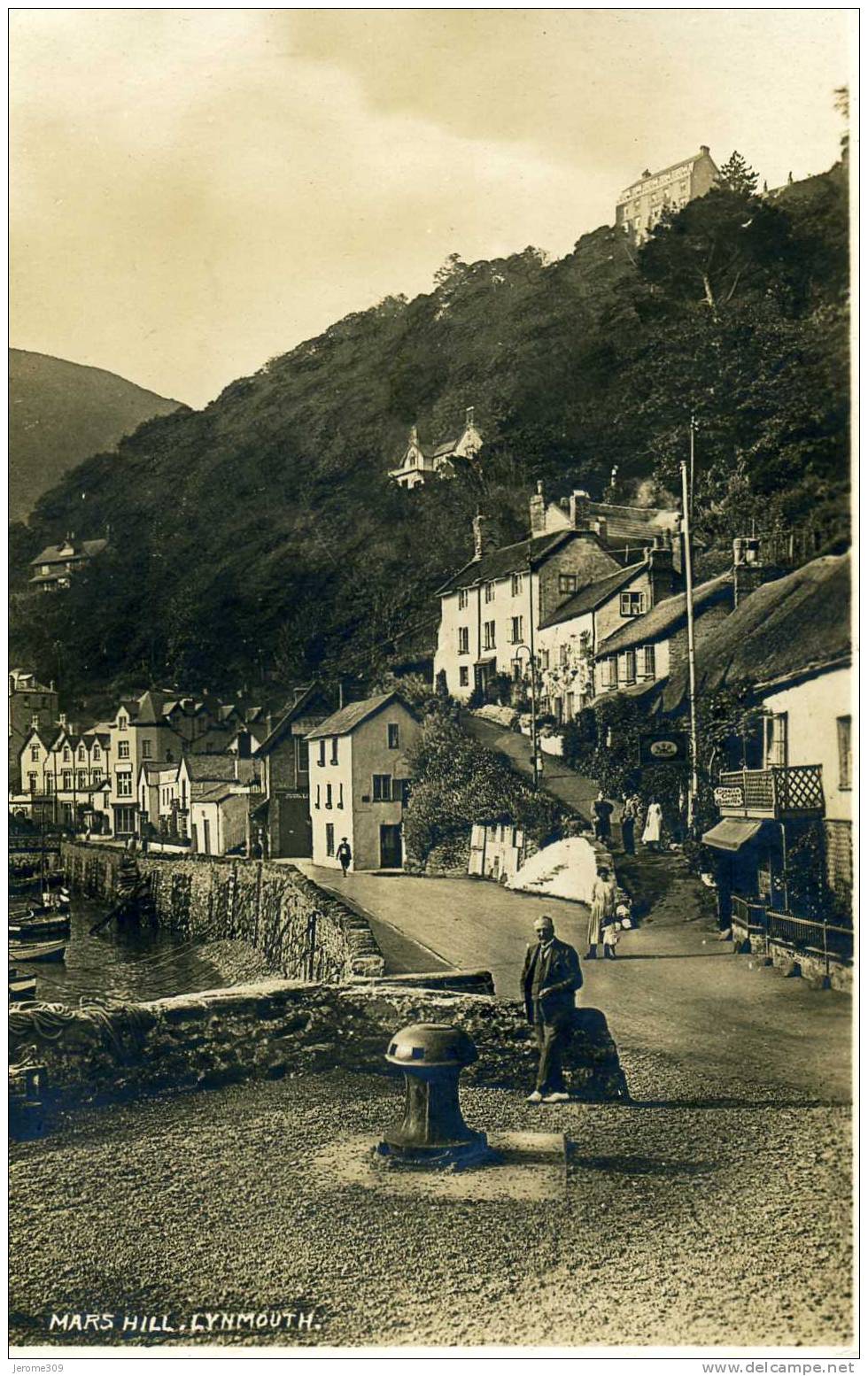 ROYAUME-UNI - LYNMOUH - CPA - Lynmouth, Mars Hill - Lynmouth & Lynton