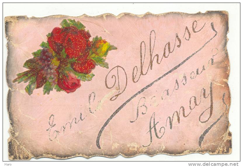AMAY - Carte Publicitaire Emile DELHASSE - Brasseur   (1627)b56 - Amay
