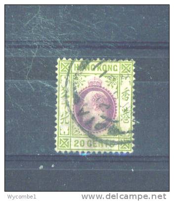HONG KONG - 1903  Edward VII  20c  FU - Gebraucht