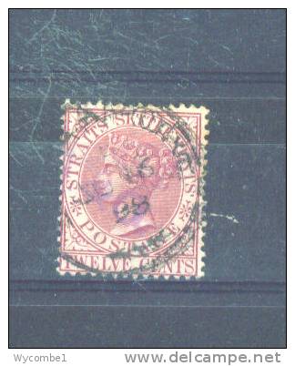 STRAITS SETTLEMENTS - 1882  Victoria  12c  FU - Straits Settlements