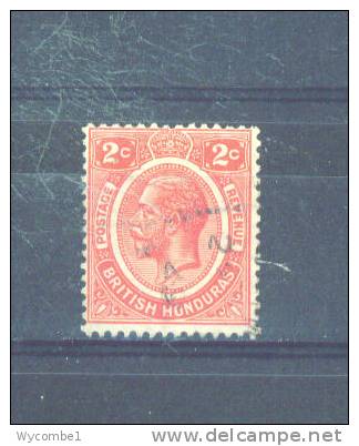 BRITISH HONDURAS - 1913  George V  2c   FU - Britisch-Honduras (...-1970)