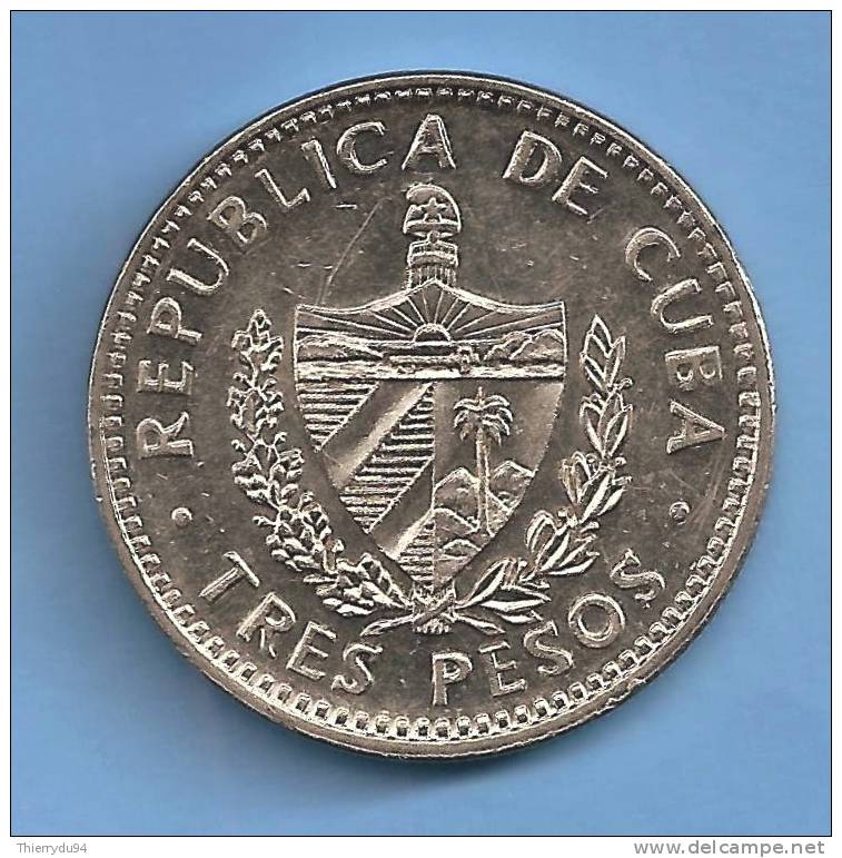Cuba 3 Pesos 1995 Che Guevara About Uncirculated Centavos Cent Kuba Pesos Peso Skrill Paypal OK - Cuba