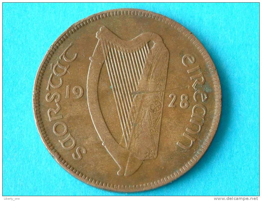 1928 - 1 PENNY - KM 3 ( For Grade, Please See Photo ) ! - Irlande