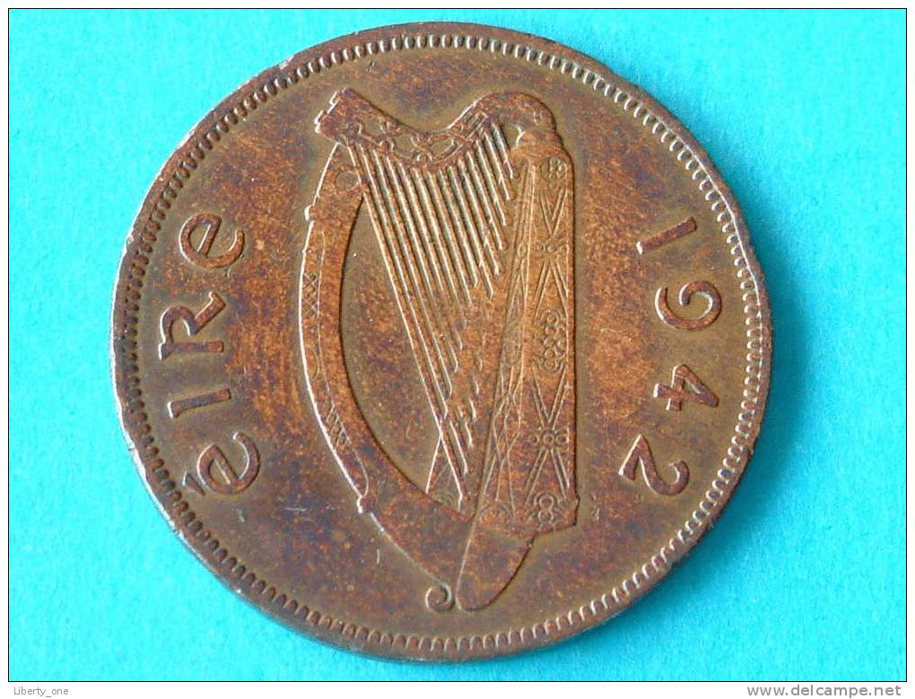 1942 - 1 PENNY - KM 11 ( For Grade, Please See Photo ) ! - Ireland