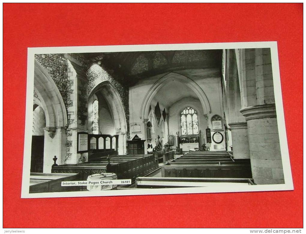 Stoke Poges Church - Interior  -  ( 2 Scans ) - Buckinghamshire