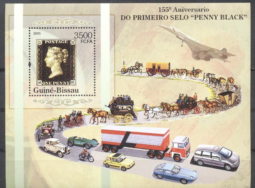 Guinea-Bissau - Mint Never Hinged - Aircraft, Cars, Coach, Concorde, Motorcycle, Stamp On Stamp, Truck - Non Classificati
