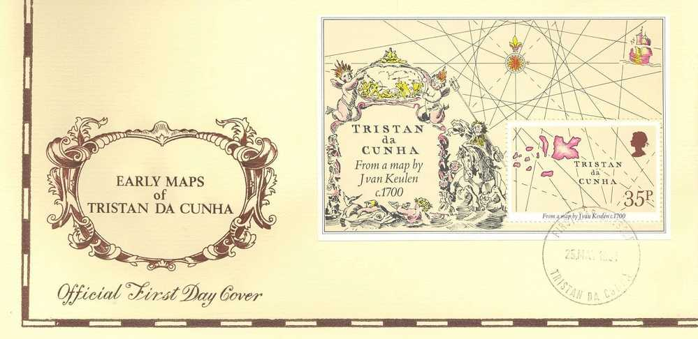 Tristan Da Cunha - FDC - Horse, Map, Ship - Geografia