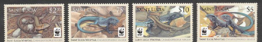 St. Lucia - Mint Never Hinged - Lizard, Reptiles, WWF - Altri & Non Classificati