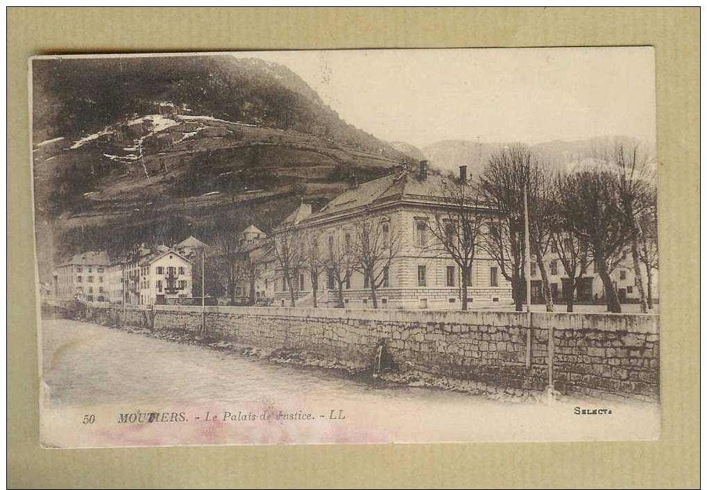 CARTE POSTALE " 50 - MOUTIERS - LE PALAIS DE JUSTICE " - Moutiers