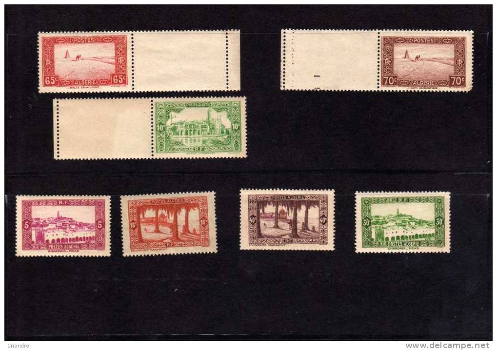 ALGERIE Sites Et Paysages  7 Valeurs . - Unused Stamps