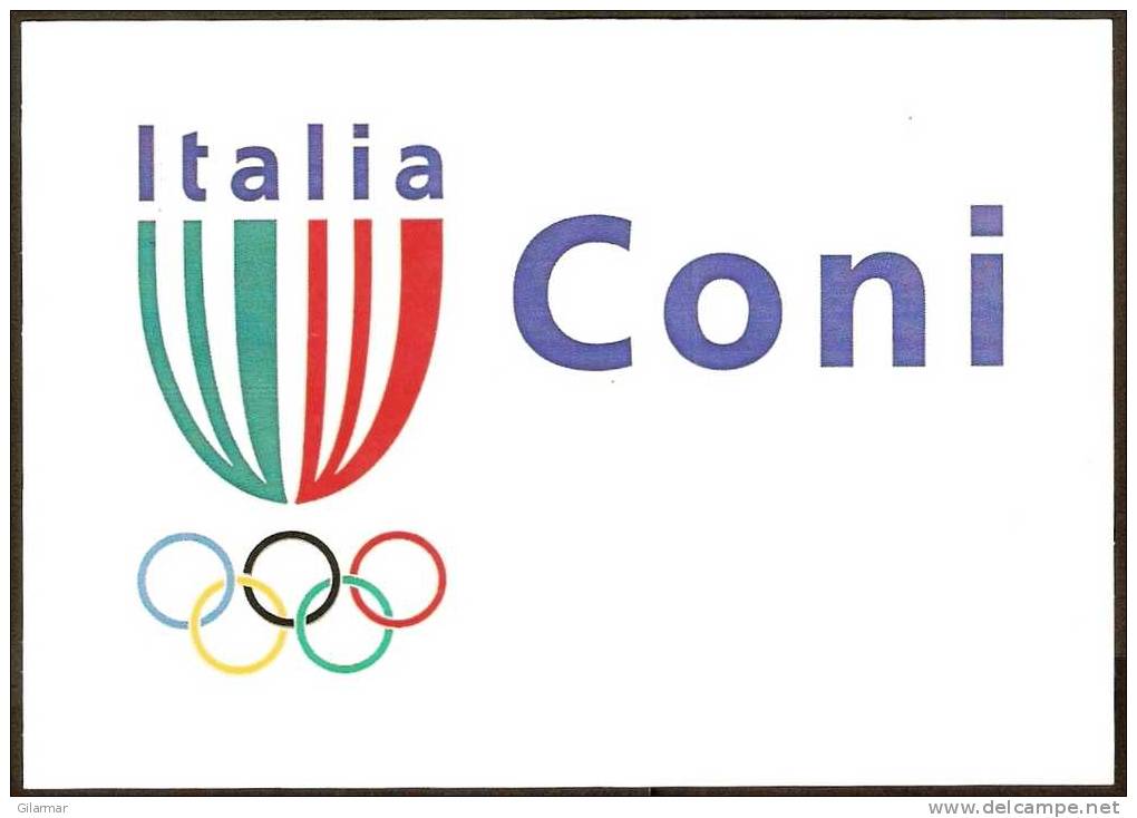 ITALIA ROMA 2004 - METER / EMA - PRESENTAZIONE NUOVO LOGO CONI - PRIMO GIORNO UTILIZZO - CARTOLINA UFFICIALE - Sommer 2004: Athen