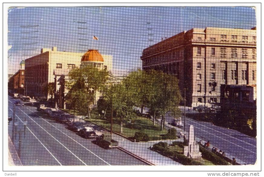 55) USA Texas El Paso Myrtle Avenue 1957  Viaggiata - El Paso