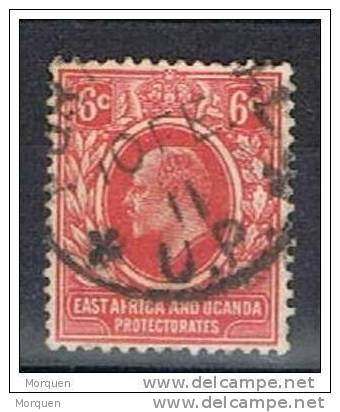 Lote 2 Sellos East Africa Y Uganda, Colonia Britanica , Yvert Num 126, 135 º - Protectorados De África Oriental Y Uganda