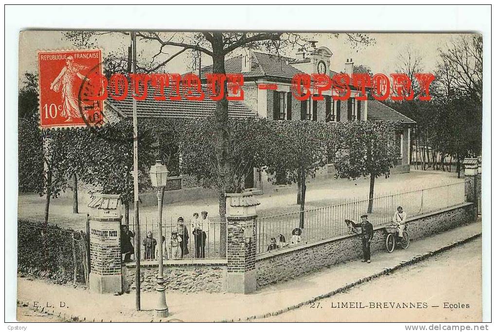 94 - LIMEIL BREVANNES - Ecoles - Dos Scané - Limeil Brevannes